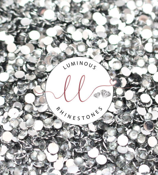 4mm Black Diamond Resin Rhinestones - Choose your quantity!