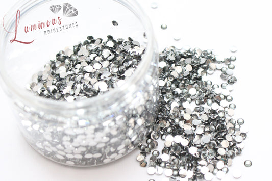 5mm Black Diamond Resin Rhinestones - Bulk Jars