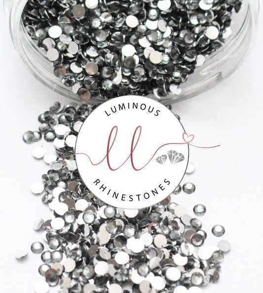 4mm Black Diamond Resin Rhinestones - Bulk Jars