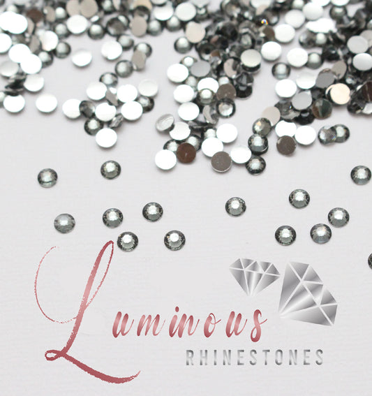 5mm Black Diamond Resin Rhinestones - Choose your quantity!