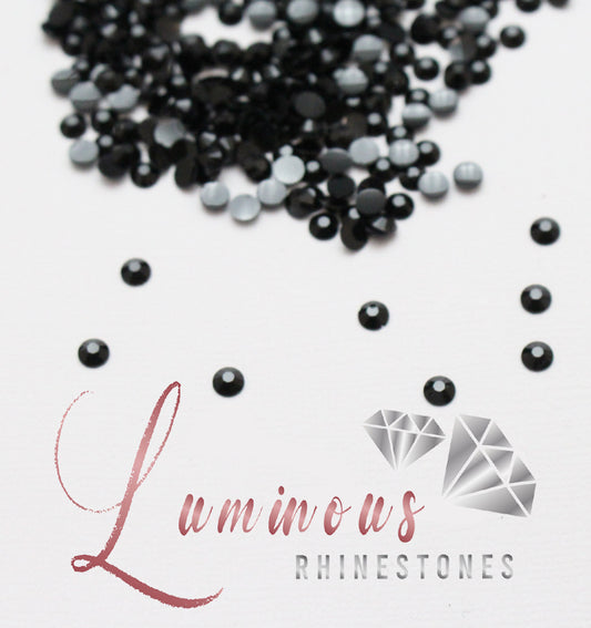 5mm Black Resin Rhinestones - Choose your quantity!