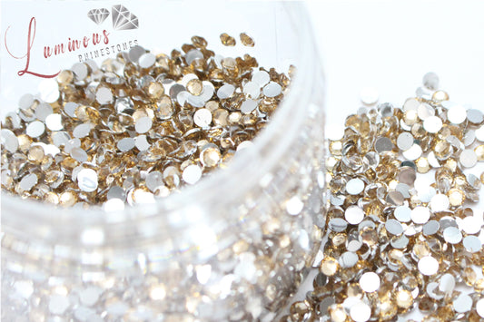 5mm Champagne Resin Rhinestones - Bulk Jars