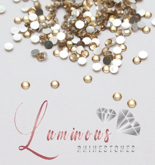 5mm Champagne Resin Rhinestones - Choose your quantity!