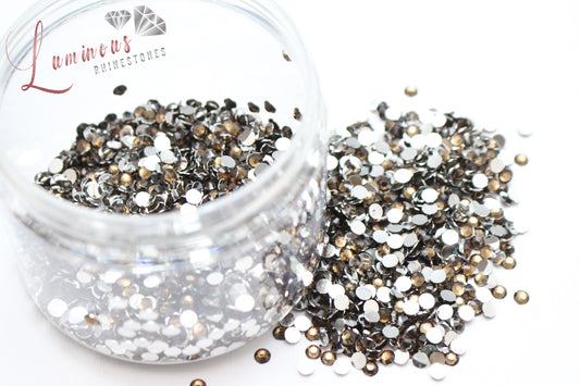 5mm Chocolate Resin Rhinestones - Bulk Jars