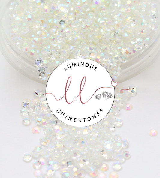 4mm Clear Jelly Rhinestones - Bulk Jars