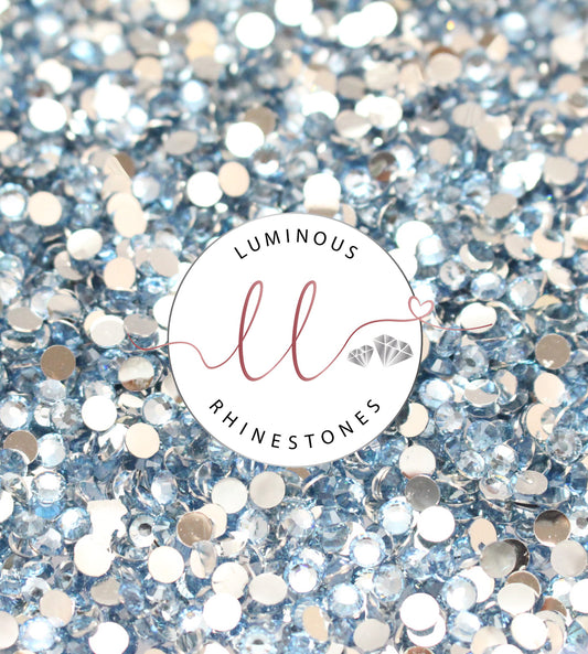 4mm Light Blue Resin Rhinestones - Choose your quantity!