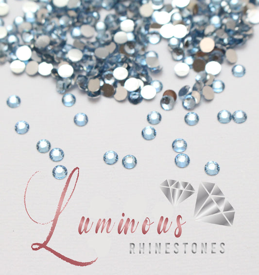 5mm Light Blue Resin Rhinestones - Choose your quantity!