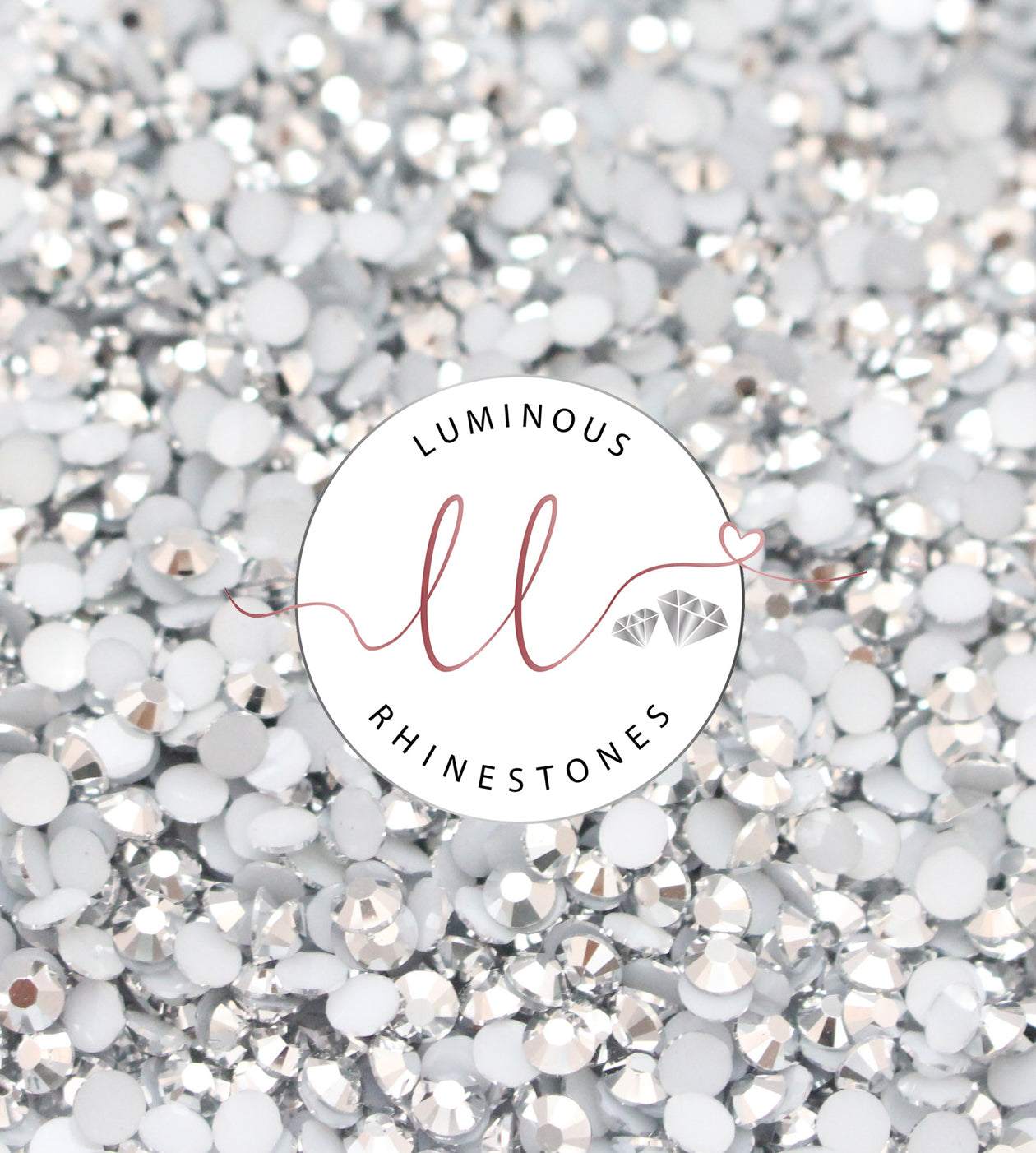 4mm Metallic Silver Resin Rhinestones - Choose your quantity!