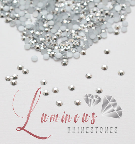 5mm Metallic Silver Resin Rhinestones - Choose your quantity!