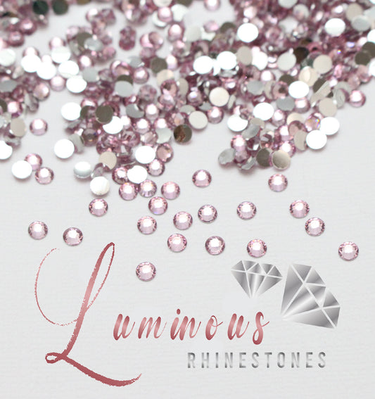 5mm Light Pink Resin Rhinestones - Choose your quantity!