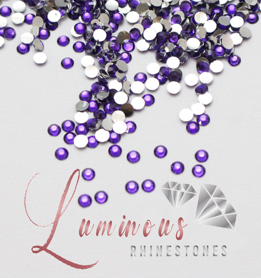 5mm Purple Resin Rhinestones - Choose your quantity!