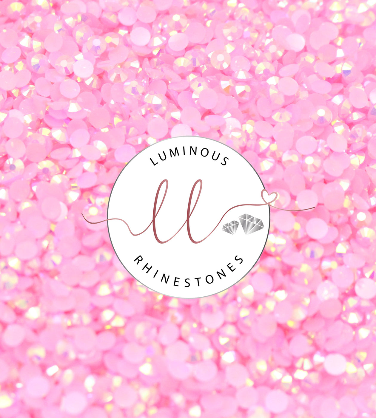 4mm Rose Pink Jelly Rhinestones - Choose your quantity!