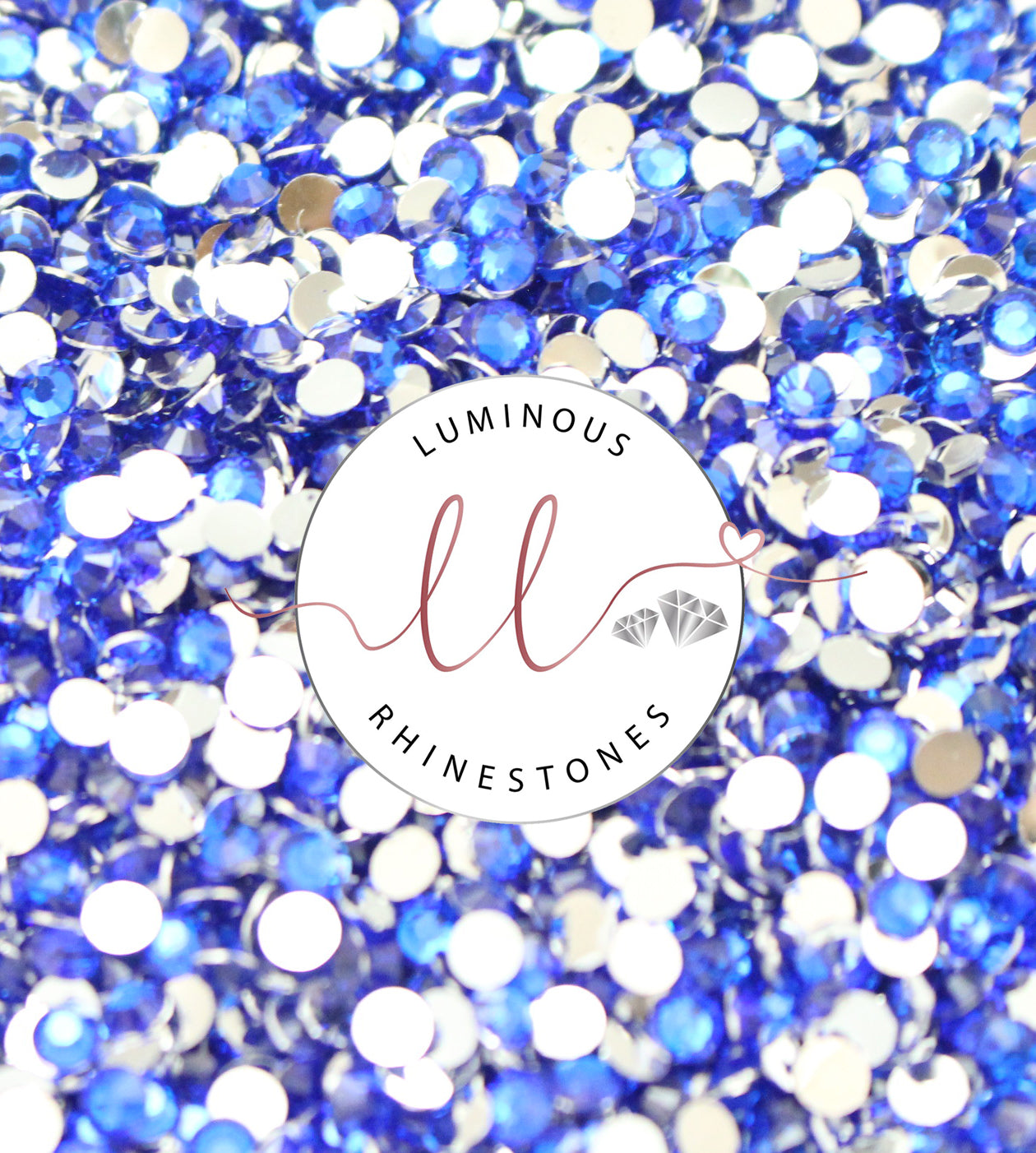 4mm Royal Blue Resin Rhinestones - Choose your quantity!