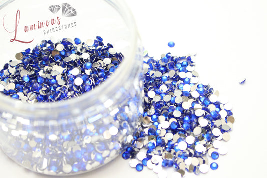 5mm Royal Blue Resin Rhinestones - Bulk Jars