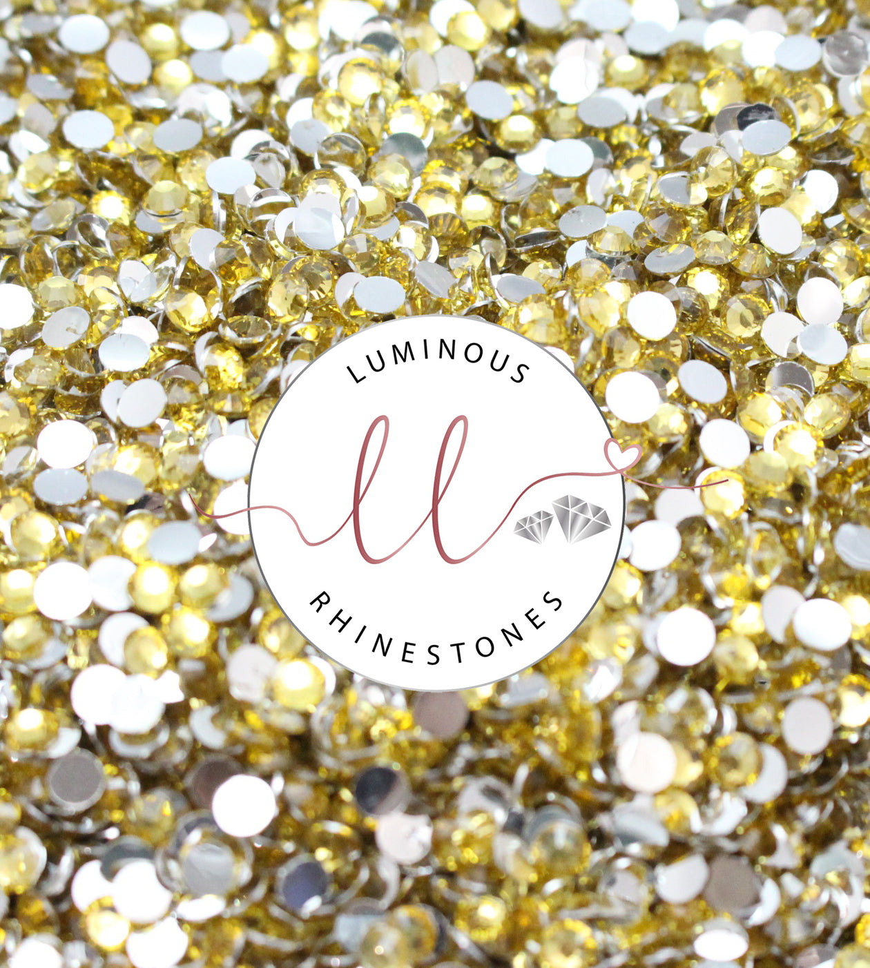 4mm Yellow Resin Rhinestones - Choose your quantity!